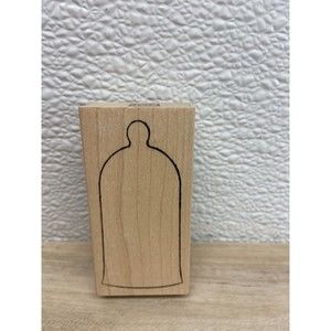 Memory Box Garden Cloche Wood Mounted Rubber Stamp